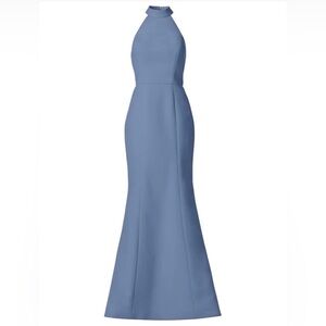 Amsale Austin Halter Neck Dress in Dusk Size 2